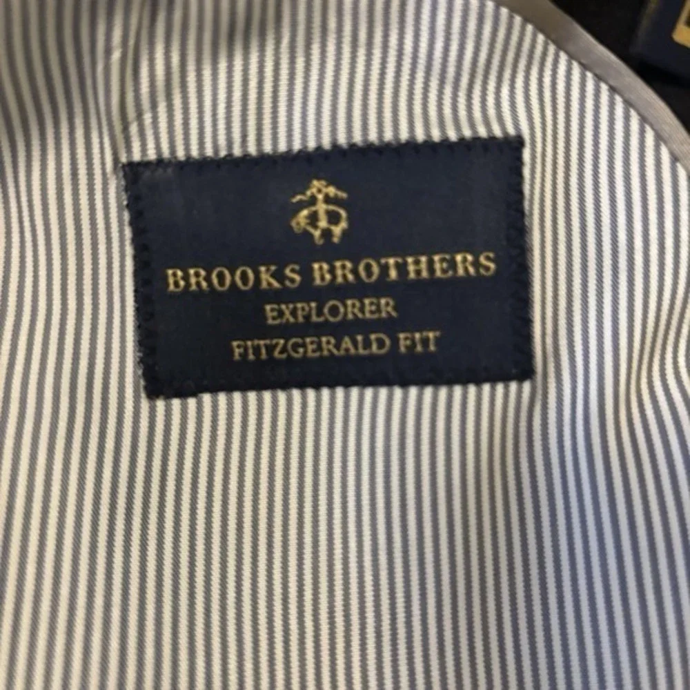 Brooks Brothers Explorer Fitzgerald Grey Blazer Jacket 38‎ S Short Men